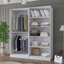 Hanah Home Armario Blanco con Estanterías